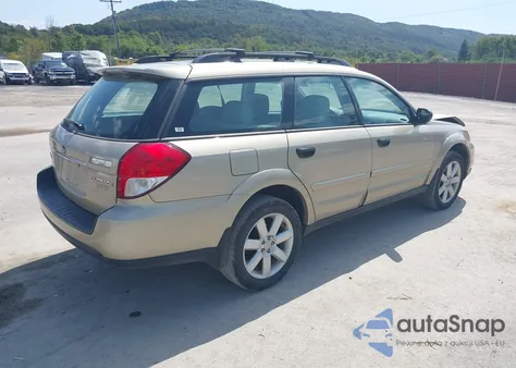2009 Subaru Outback 2.5I z USA, uszkodzony, nr VIN 4S4BP61C297346213